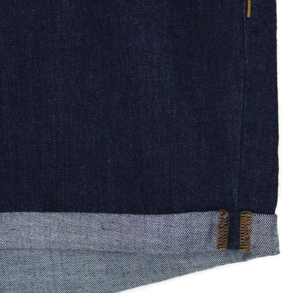 Old Navy Jean Shorts Semi Fitted Dark Stretch Cuffed 18 Regular‎ - Picture 8 of 10